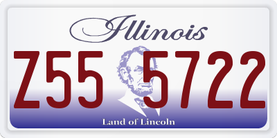 IL license plate Z555722