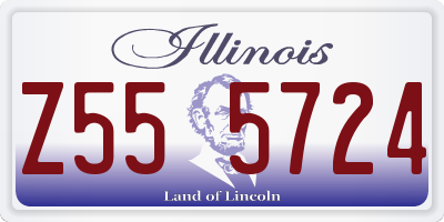 IL license plate Z555724