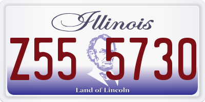 IL license plate Z555730