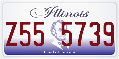 IL license plate Z555739