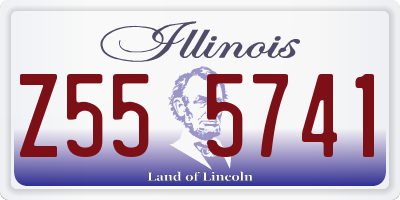 IL license plate Z555741