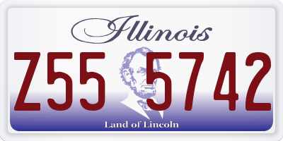 IL license plate Z555742