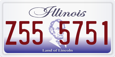 IL license plate Z555751