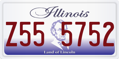 IL license plate Z555752