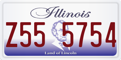 IL license plate Z555754