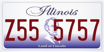 IL license plate Z555757