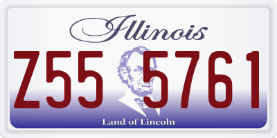 IL license plate Z555761