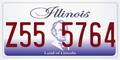 IL license plate Z555764