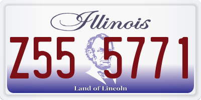 IL license plate Z555771