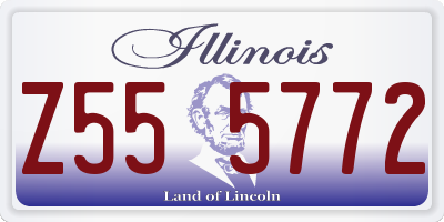 IL license plate Z555772