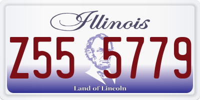 IL license plate Z555779
