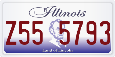 IL license plate Z555793