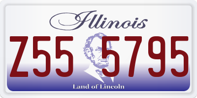 IL license plate Z555795
