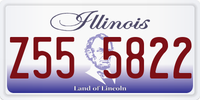 IL license plate Z555822