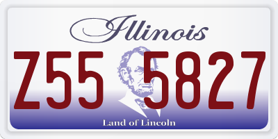 IL license plate Z555827