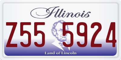 IL license plate Z555924