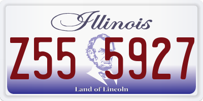 IL license plate Z555927
