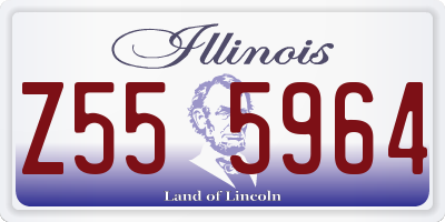 IL license plate Z555964
