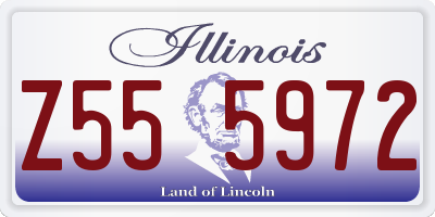 IL license plate Z555972