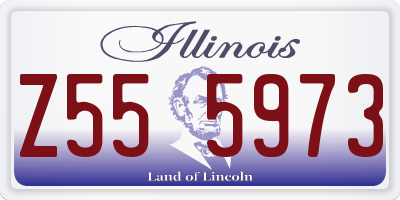 IL license plate Z555973