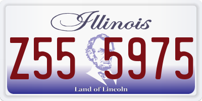 IL license plate Z555975