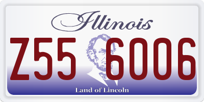 IL license plate Z556006