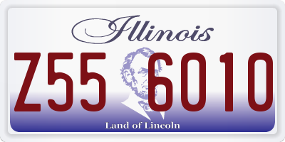 IL license plate Z556010