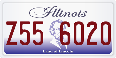 IL license plate Z556020