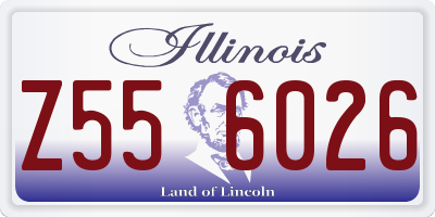 IL license plate Z556026
