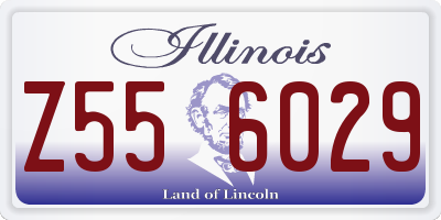 IL license plate Z556029