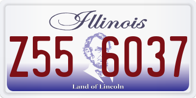 IL license plate Z556037