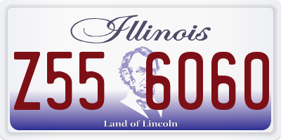 IL license plate Z556060