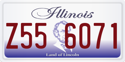 IL license plate Z556071