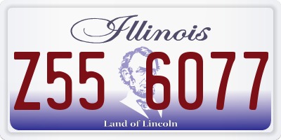 IL license plate Z556077
