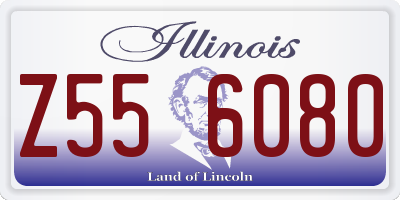 IL license plate Z556080