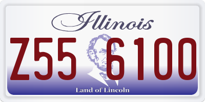 IL license plate Z556100