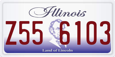 IL license plate Z556103