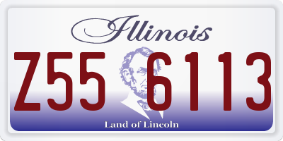 IL license plate Z556113