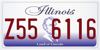 IL license plate Z556116