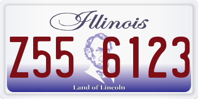 IL license plate Z556123