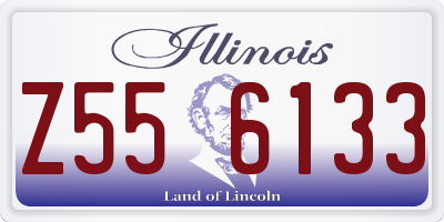 IL license plate Z556133