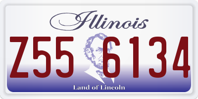 IL license plate Z556134