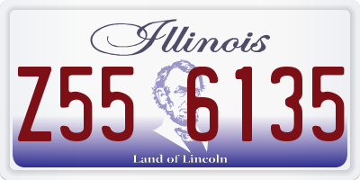 IL license plate Z556135