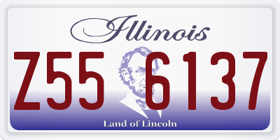IL license plate Z556137