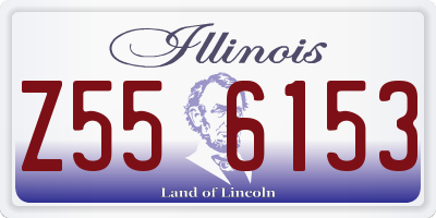 IL license plate Z556153