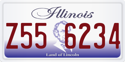 IL license plate Z556234