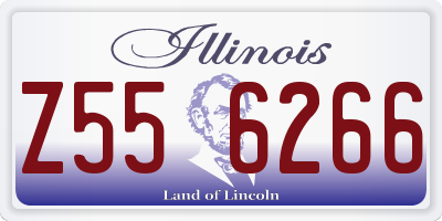 IL license plate Z556266
