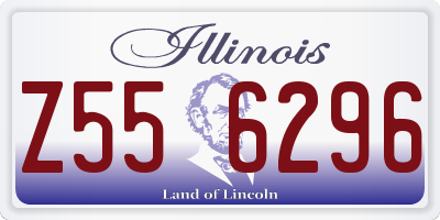IL license plate Z556296