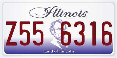 IL license plate Z556316