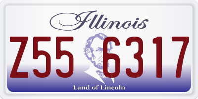 IL license plate Z556317